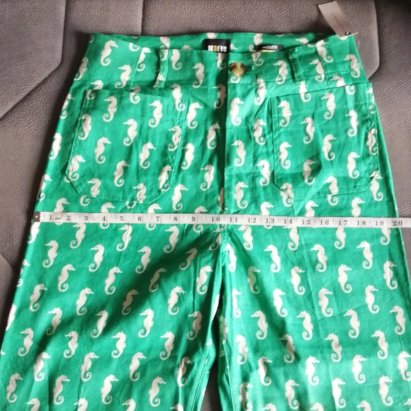 NWT Anthropologie The Colette Cropped Wide-Leg Pants by Maeve:Linen Edition - Picture 9 of 13